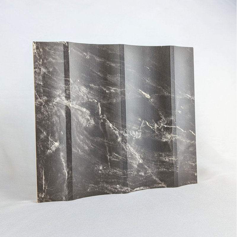 Fluted Black Marble Wall Paneling (3-pack)