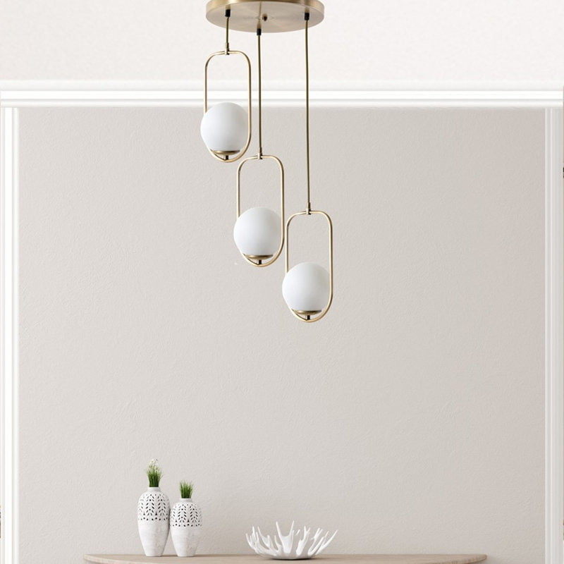 Orbison 3 - Light Cluster Pendant, Gold, White