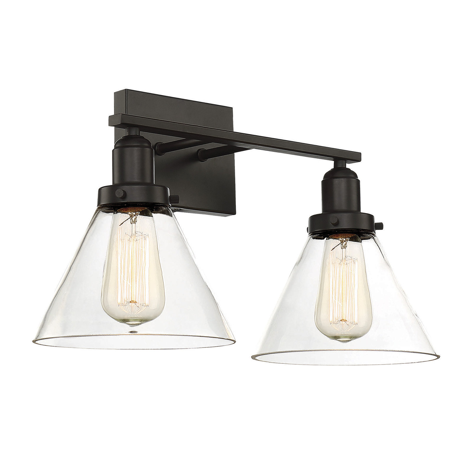 Catalina 2-Light Dimmable Vanity Light, English Bronze