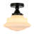 Buckminster 1-Light Vintage Schoolhouse Fluted Glass Semi Flush Mount Ceiling Light  for Hallway-1380074497