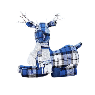 Christmas New Product Blue Fabric Doll Gift Bag Scene Decoration Home Decoration Articles Decoration