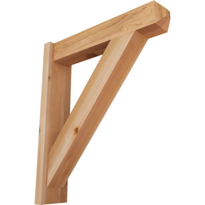 5 1/2"W x 24"D x 28"H Traditional Smooth Craftsman Outlooker, Western Red Cedar