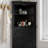 68.9" Tall  Corner Storage Cabinet With Open Shelf, Drawers  And Door-510084190