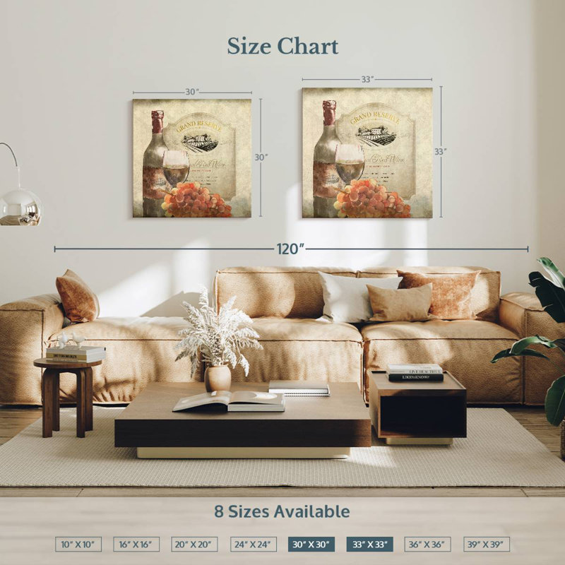 Yarlin Chateau III, 33" H x 33" W