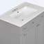 Meuble-lavabo de salle de bain avec lavabo en céramique, 2 portes à fermeture douce et tiroir profond à deux niveaux-105620968