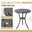 Ensemble de patio bistro 3 pièces en fonte d'aluminium pour jardin