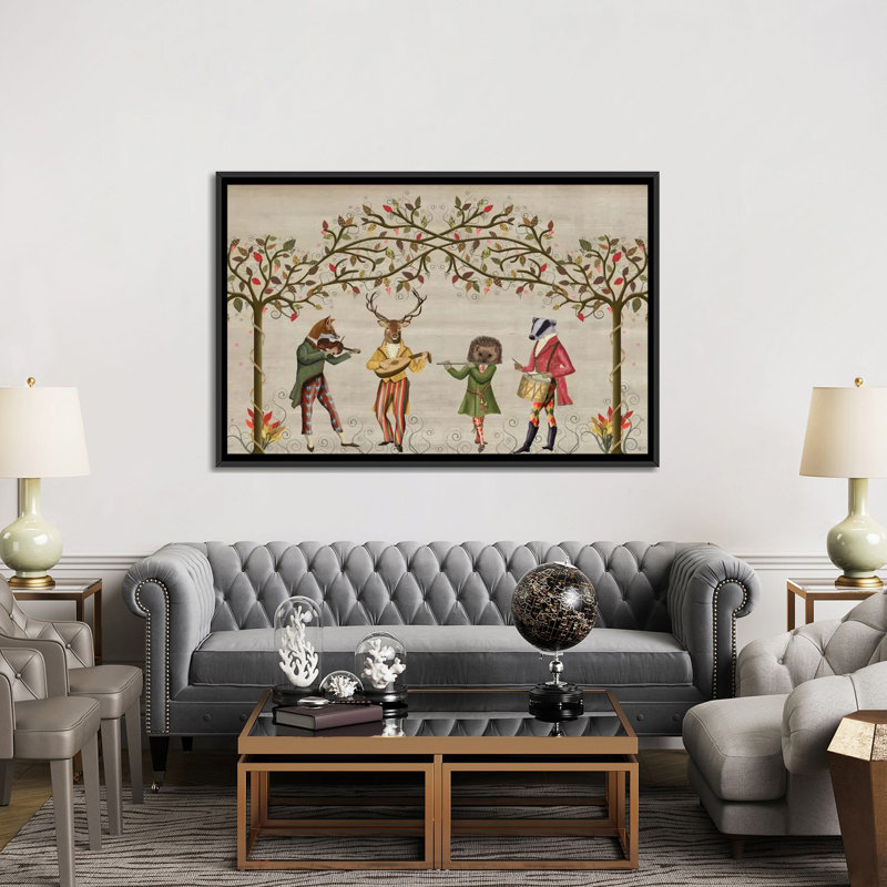 «Cat with Helmet», peinture sur toile tendue, H 18 po x l 26 po x P 1,5 po, Toile avec cadre noir, Pas de tapis