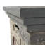 Foyer rectangulaire 50 000, fabriqué en oxyde de magnésium, gris pierre, 57,9 l x 25,82 x P 17,72 h, aucun assemblage requis à partir de maintenant