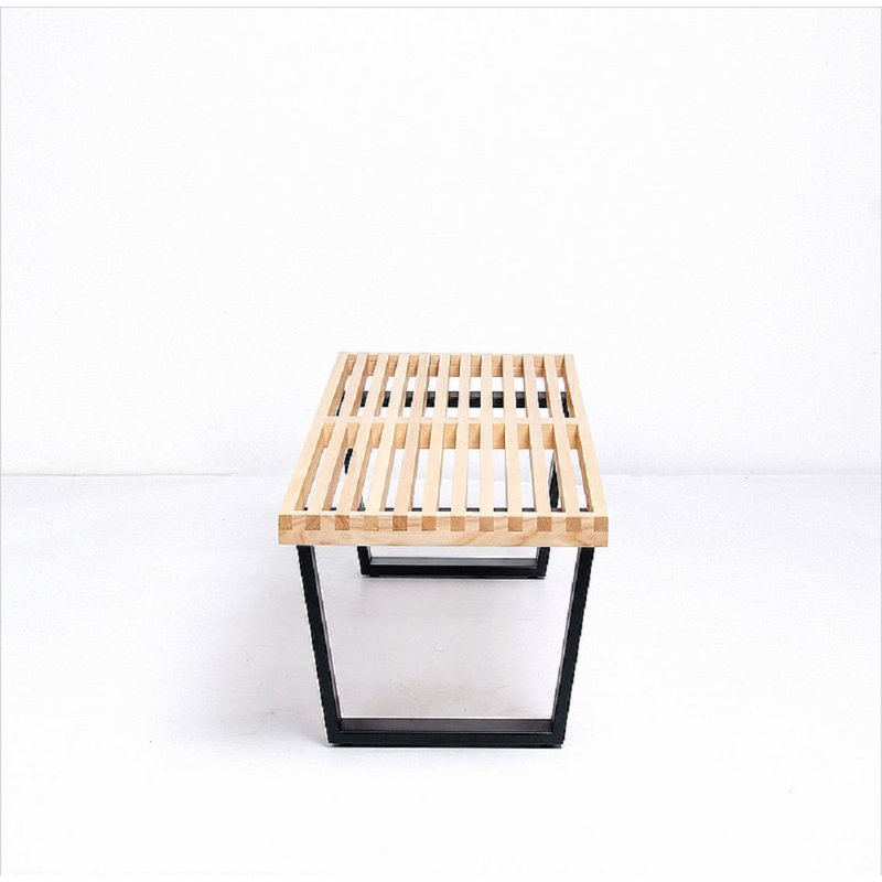 Banc Nesly, Noir/naturel