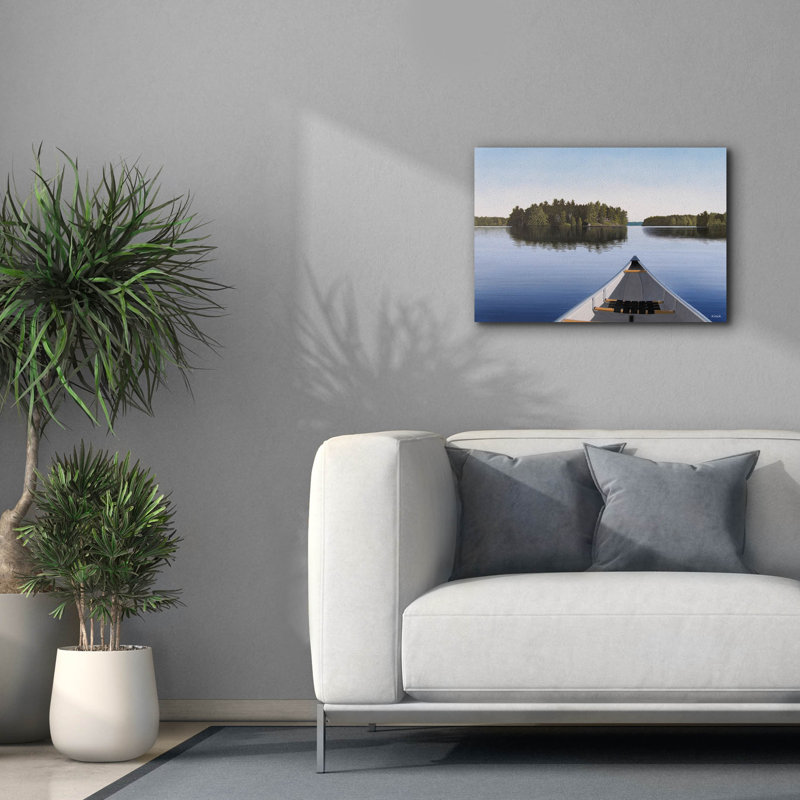 Toile épique Graffiti «Early Evening Paddle» par Kenneth M Kirsch, 26 po x 18 po, H 18 po x l 26 po