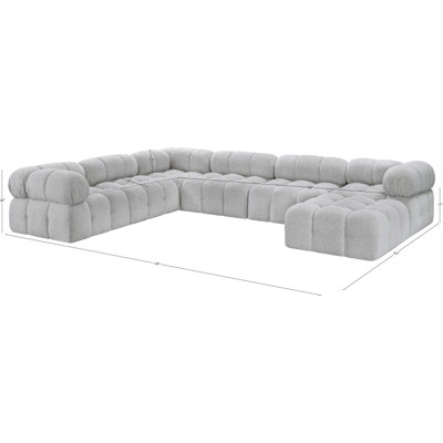 Ames 136" Upholstered Sectional