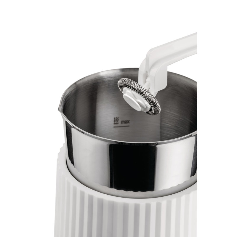 Plissé Milk Frother, White