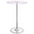 Thea LED Bar Table Chrome And Clear