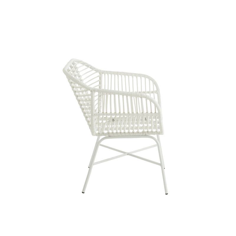 Roxana Outdoor Lounge Chair, White