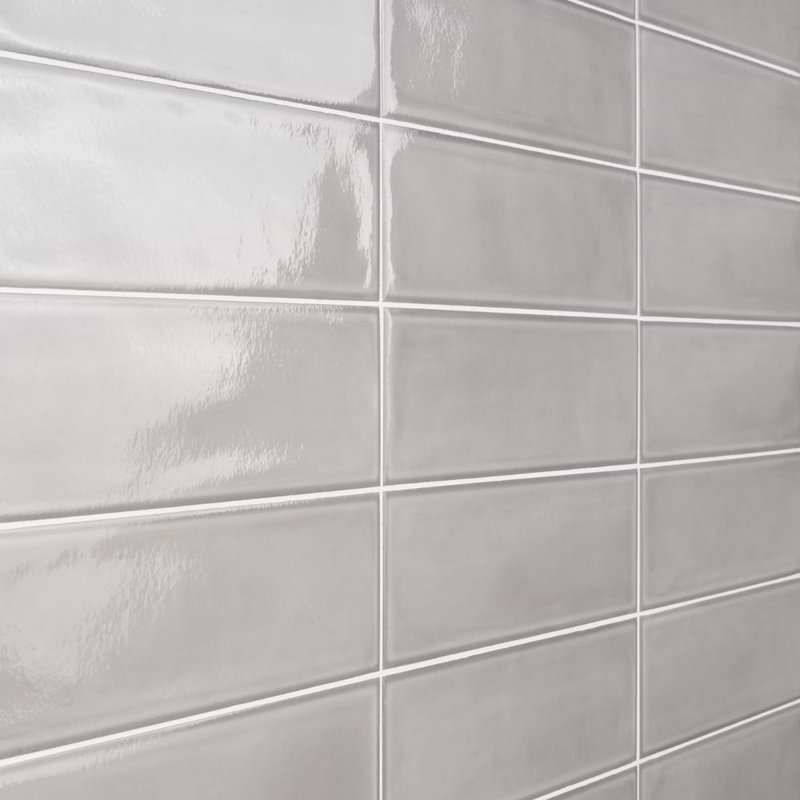 Stacy Garcia ArtBlock 4x16 Glossy Porcelain Tile, Grigio
