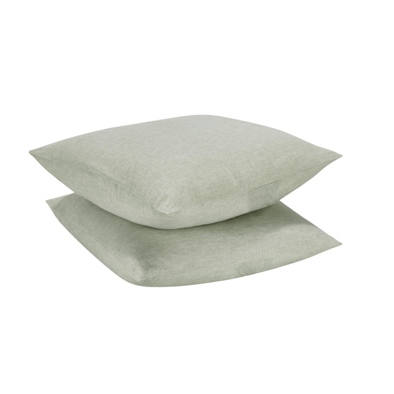 Jayson Linen Pillow Sham, Euro, Green