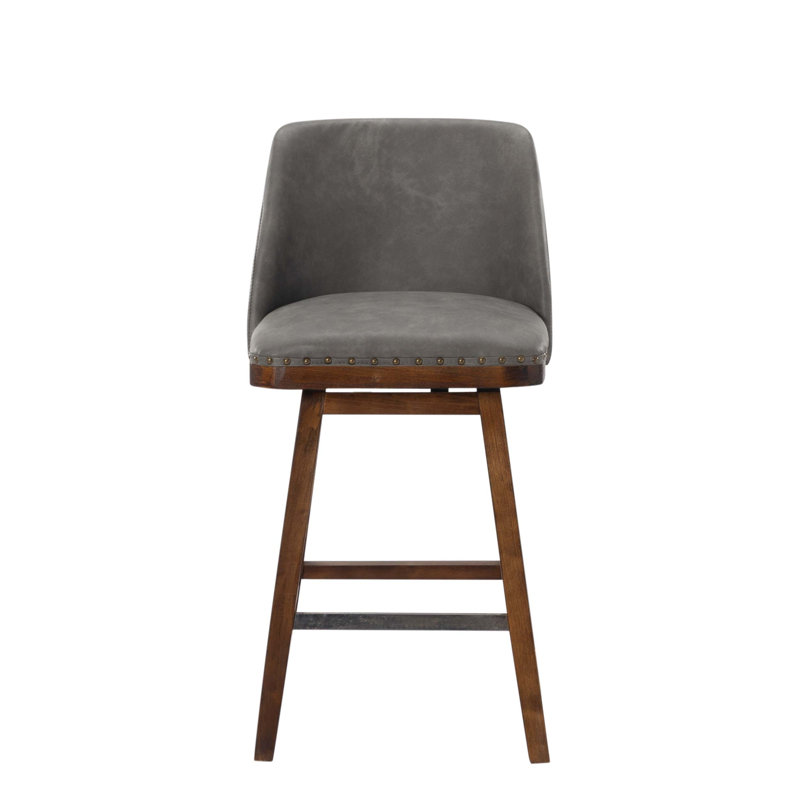 Tabouret de bar pivotant moderne avec revêtement en polyuréthane pour un îlot de cuisine et un confort à la maison