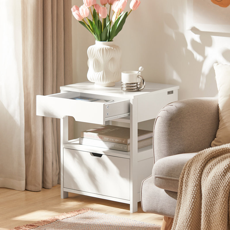 Eilish 2 Drawers Bedside Table