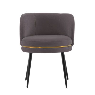 Chaise en velours Kaya Wood