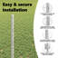 vidaXL Fence with Post Segment Outdoor Barrier Garden Terrace Divider Boundary-114618749