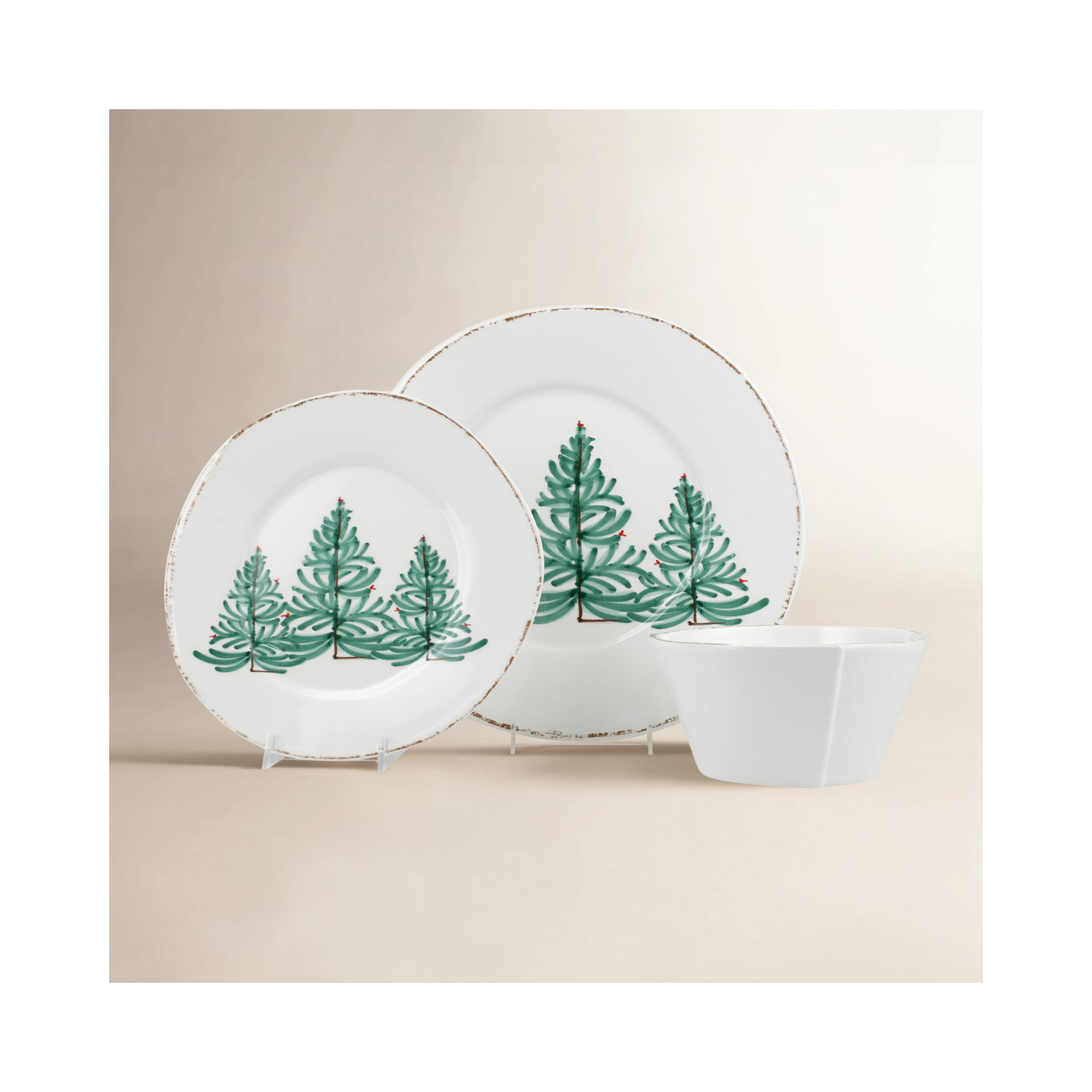 Melamine Lastra Holiday Handmade Melamine Dinnerware Set