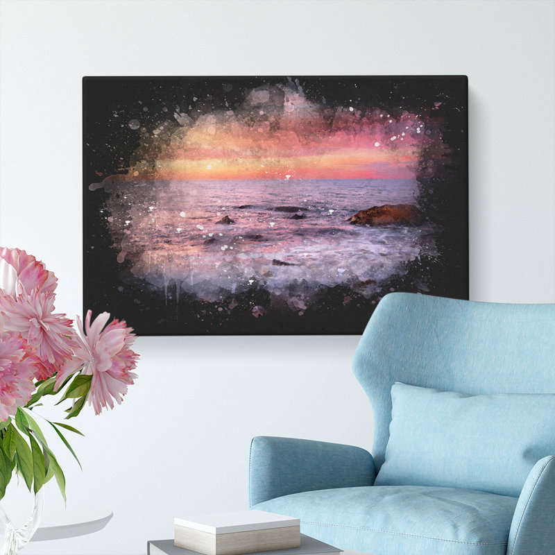 Beach In Spain - Wrapped Canvas, 60cm H x 91cm W x 3cm D