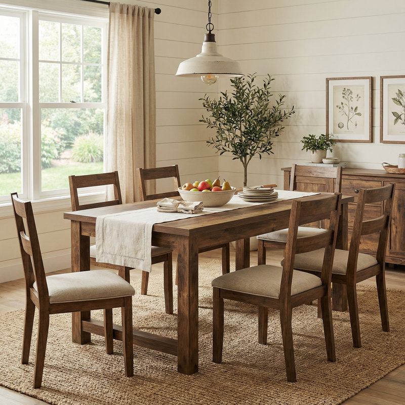63" Wood Dining Table