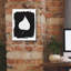 Toile épique «Nature by the Lake Leaves 3 Black» par Piper Rhue, art épique, 26 po x 34 po-106173578