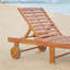 Outdoor Folding Chaise Lounge Chair With Wheels