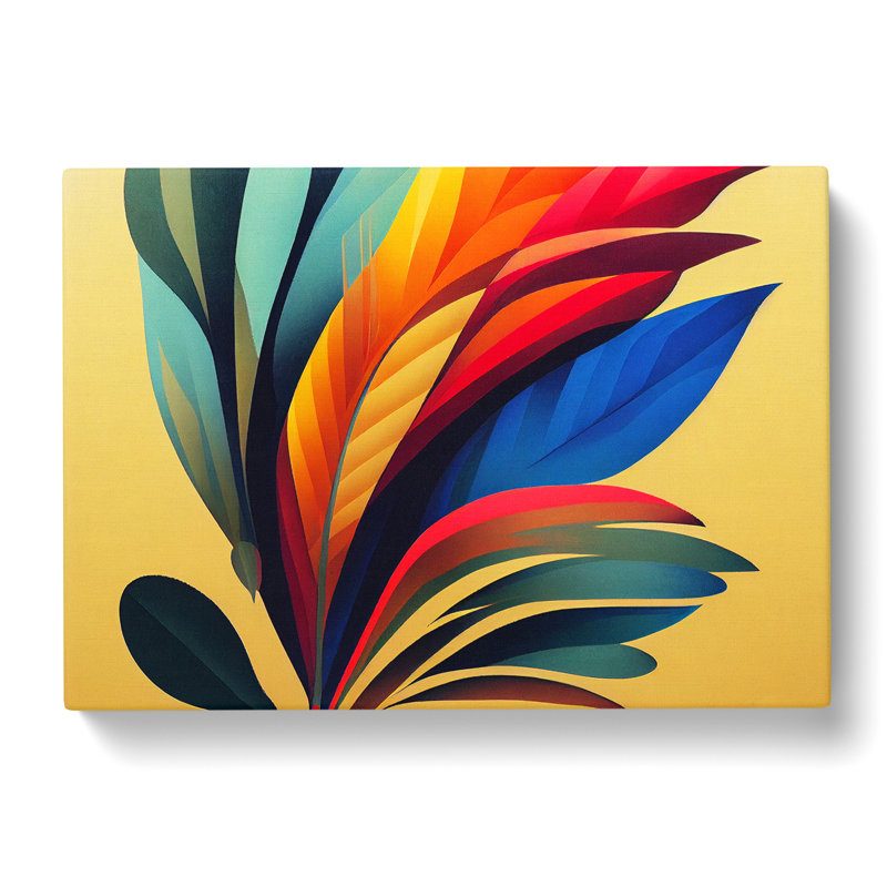 Remarkable Bird Feathers - Wrapped Canvas, 50cm H x 76cm W x 3cm D