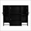 Armoire de rangement murale moderne 35 po x 28 po avec miroir et barre à serviettes, conception durable et écologique-961279385