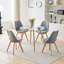 Bivian Round Glass Top Metal Base Dining Table-1357086296