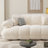 White Polyester 3 - Piece Living Room Set