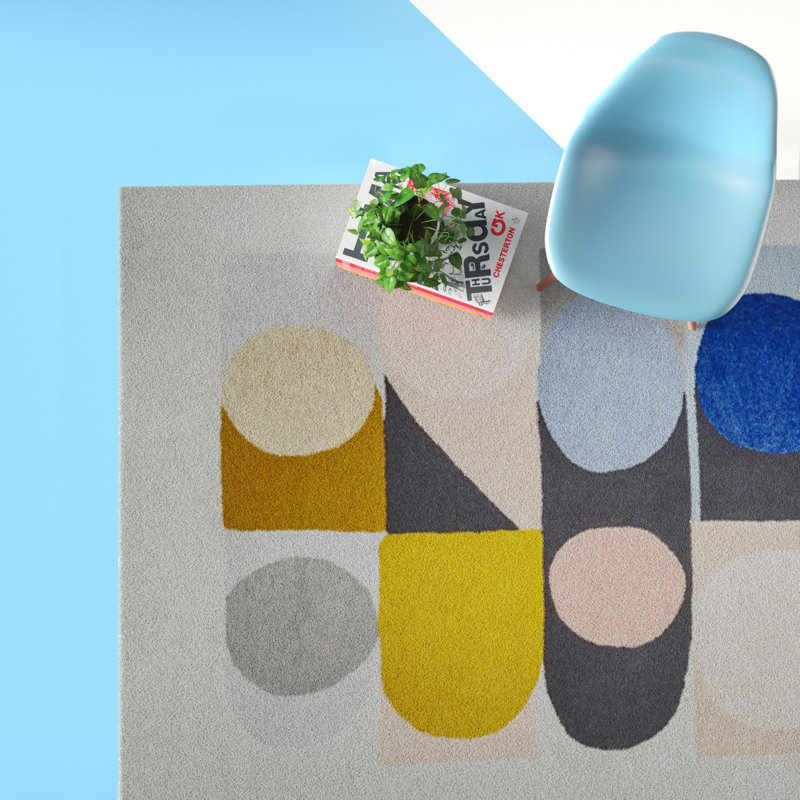 Shahig Abstract Hand Woven Area Rug, Rectangle 150 x 230cm