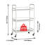 Anizoba 75cm H x 48cm W Utility Cart with Wheels-832928092