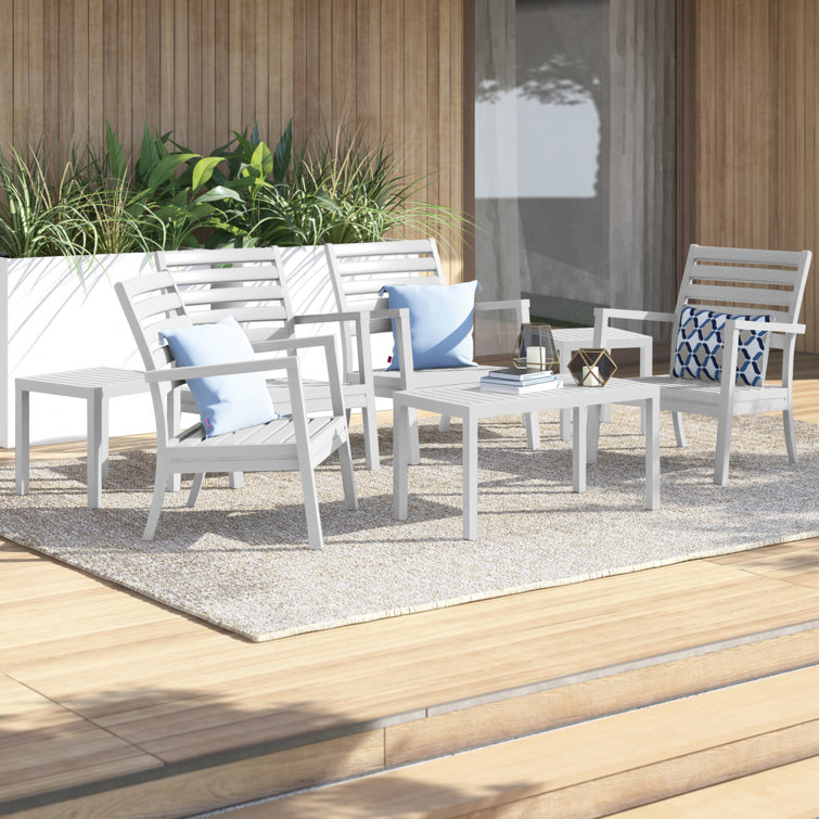 Quadis 4 - Person Patio Conversation Sets with Cushions