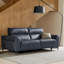 Canapé mural 2 pièces en cuir véritable à double moteur avec appui-tête électrique-1571583527