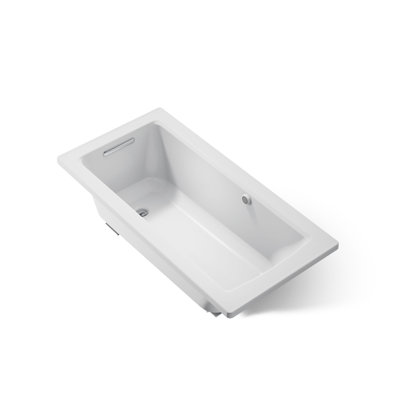 Baignoire encastrée avec surface chauffante et drain réversible Archer