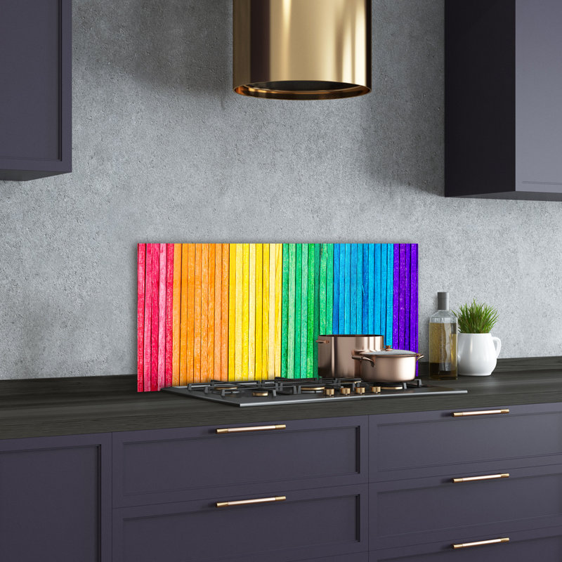 50cm W x 100cm L Glass Peel and Stick Panel