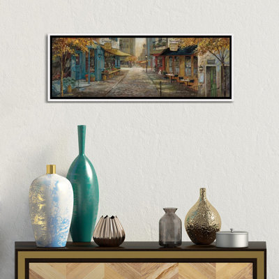 Embracing City Charm by Ruane Manning - Panoramic Painting Print