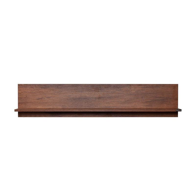 Modern Wall Shelf, Oslo & Walnut, 47.2 x 9.8 x 7.9 inches | 100% Melamine Coated Particle Board, Thickness: 0.6 inches | Stylish & Functional Storage Solution for Home & Office, Perfect for Display & Organization
