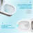 Ceramic Toilet One Piece For Bathroom 12 - Inch Rough In 1.22/1.6 Dual Flush With Soft Close Pp Seat 800G Map Quiet And Clean Skirted Quick Release Hinge Efficient Style