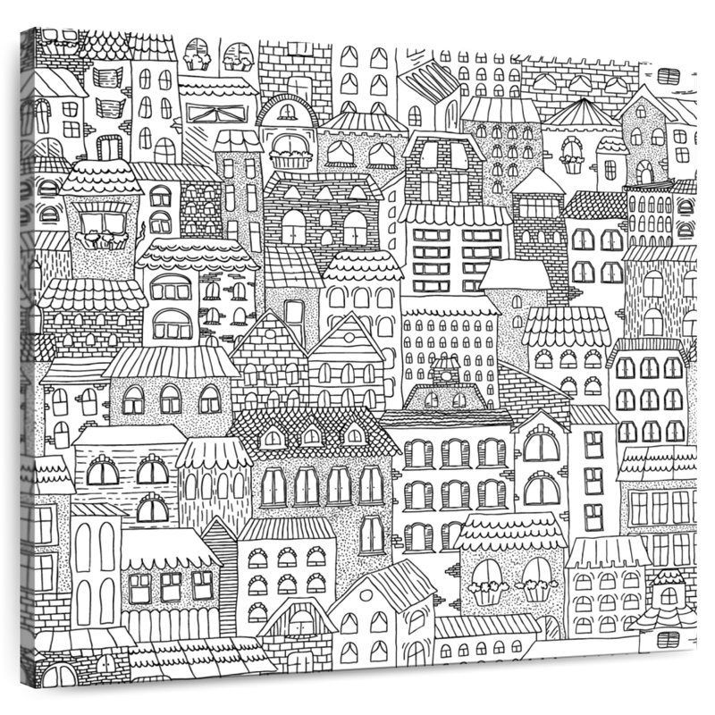 Lilie en ville, H 24 po x l 24 po