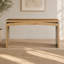 Console en bois, table d'appoint à dossier en bois de 62 po de longueur x 31 po de hauteur, bureau d'entrée pour le couloir et l'entrée