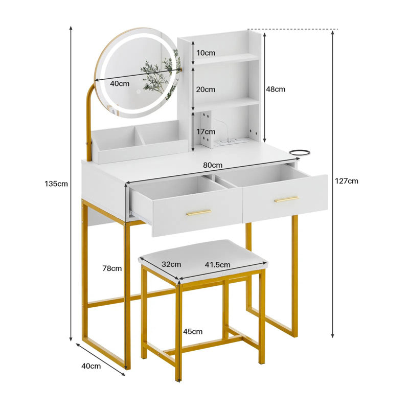 Dressing Table with Mirror