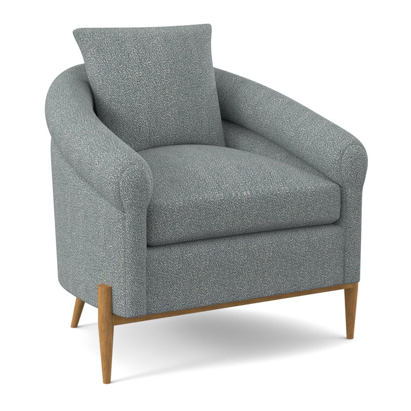 Jaxson Armchair, Amber, Maya Cyan Polyester Blend