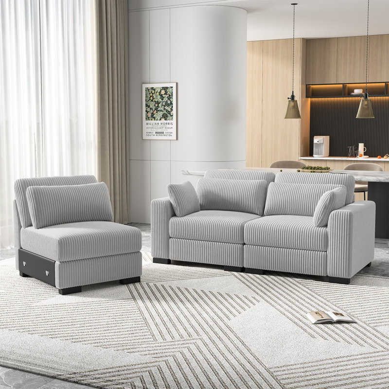 1 Seater Sofa, Grey
