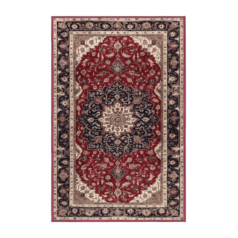 Tapis brun lavable à la machine, Rectangle 6 pi x 9 pi