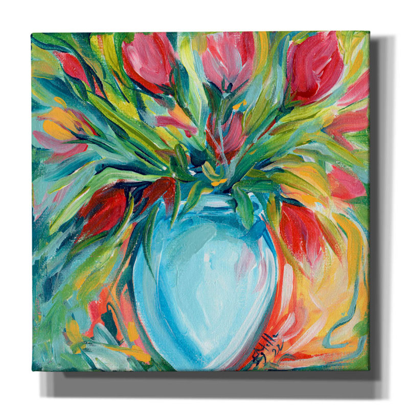 " Tulips " by Estelle Grengs, 12" H x 12" W x 0.75" D