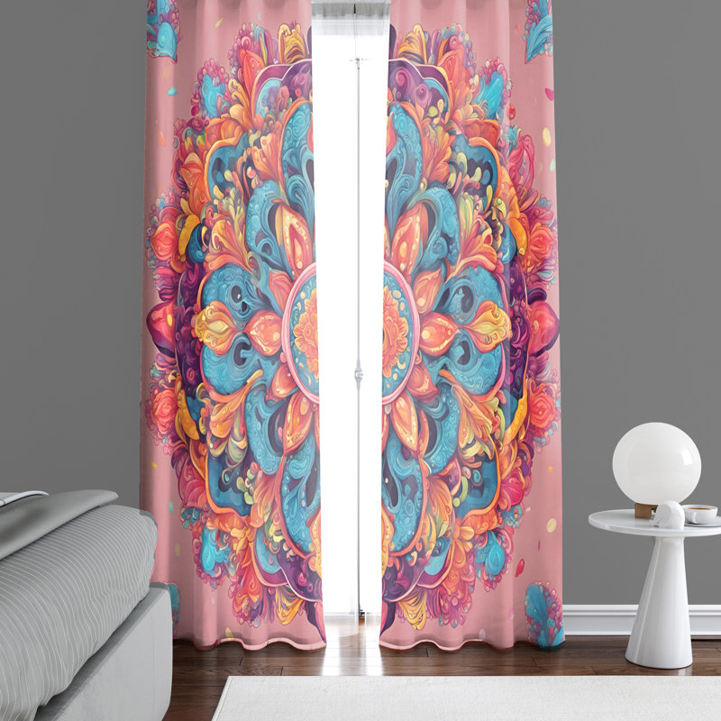 Semi Sheer Curtain Pair, 40" W x 82" L